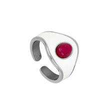 Cargar imagen en el visor de la galería, Anillo jade fucsia
