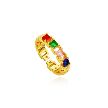 Anillo ajustable circon colors