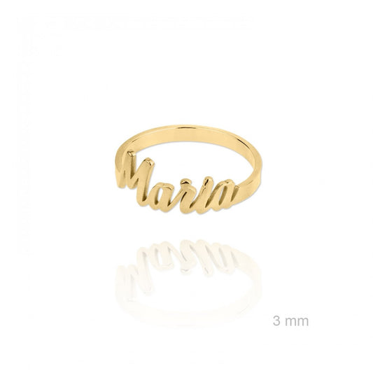 Anillo personalizado nombre