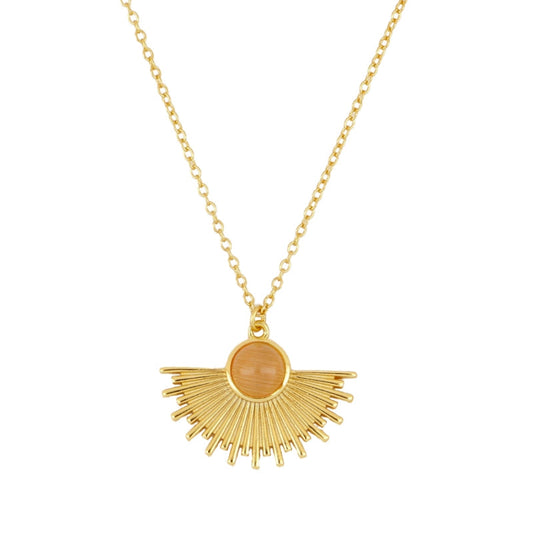 Collar ópalo naranja