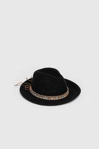 Sombrero lana negro