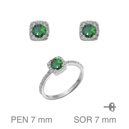 Conjunto circonitas verde