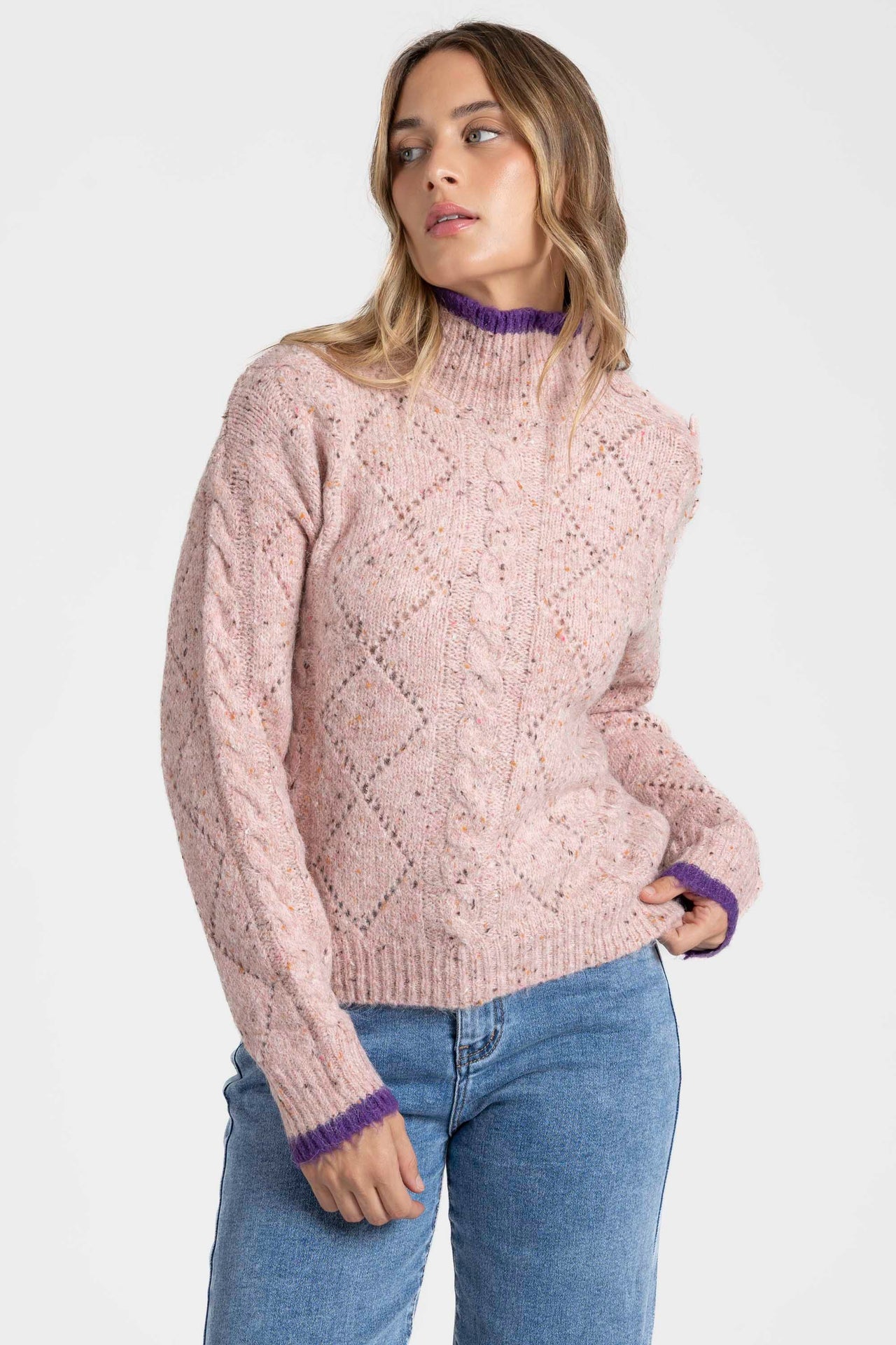 Jersey lana rosa