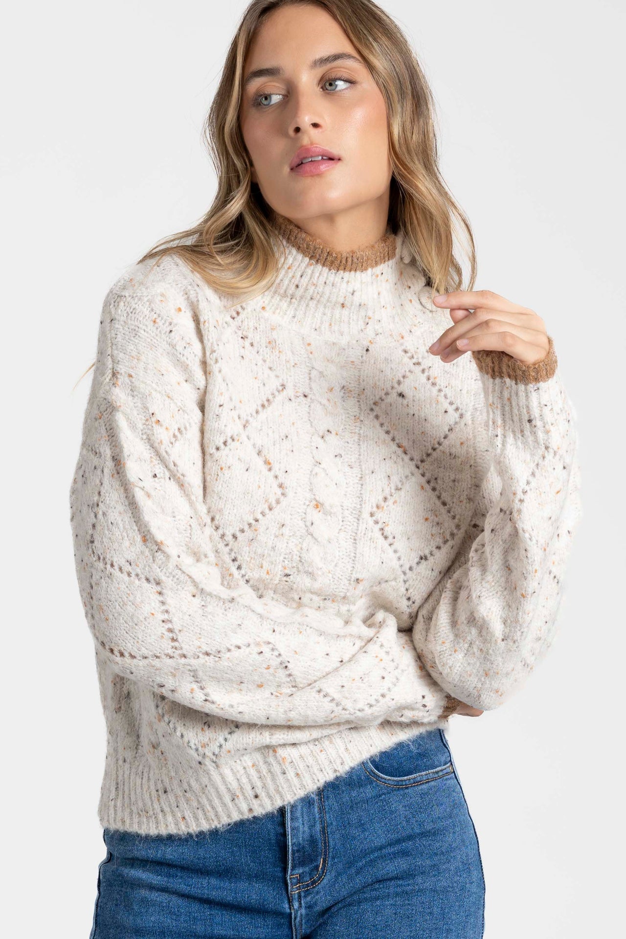 Jersey lana rosa