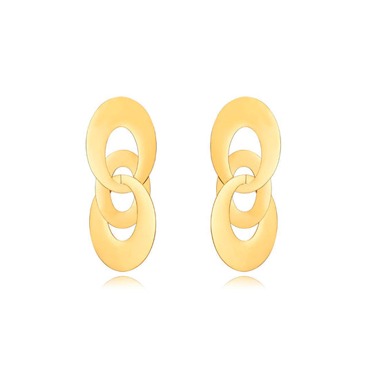 Pendientes triple oval