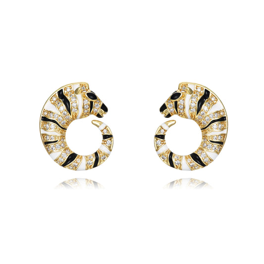 Pendientes zebra