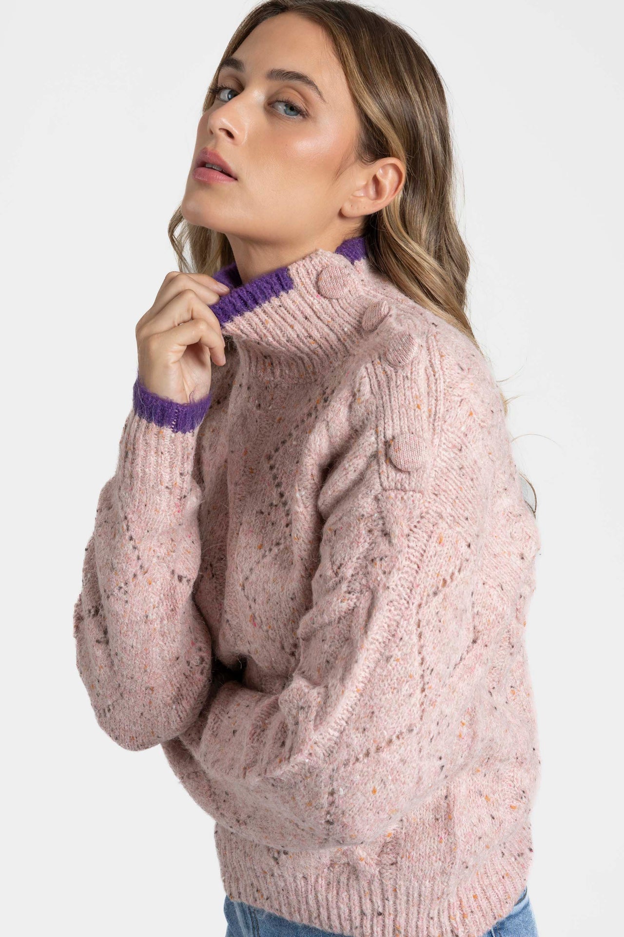 Jersey lana rosa