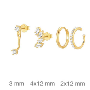 Pack pendientes ear cuff