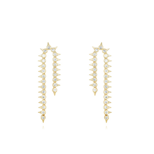 Pendientes spikes cadena