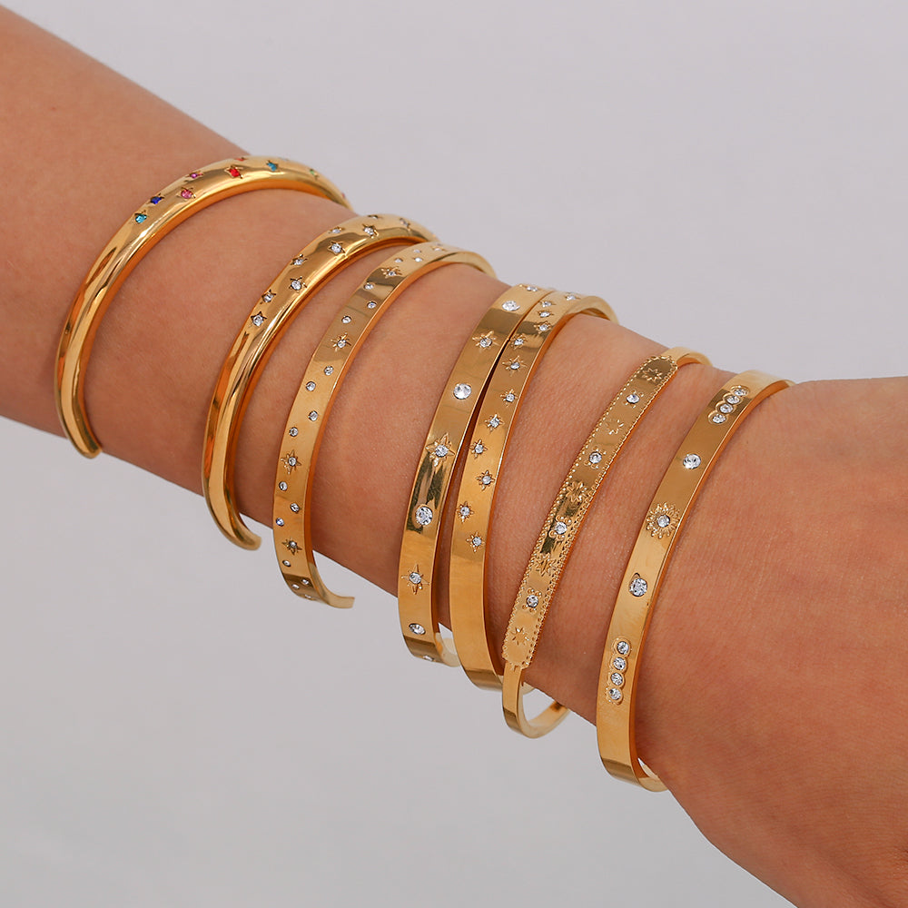 Pulsera estrellas circonitas